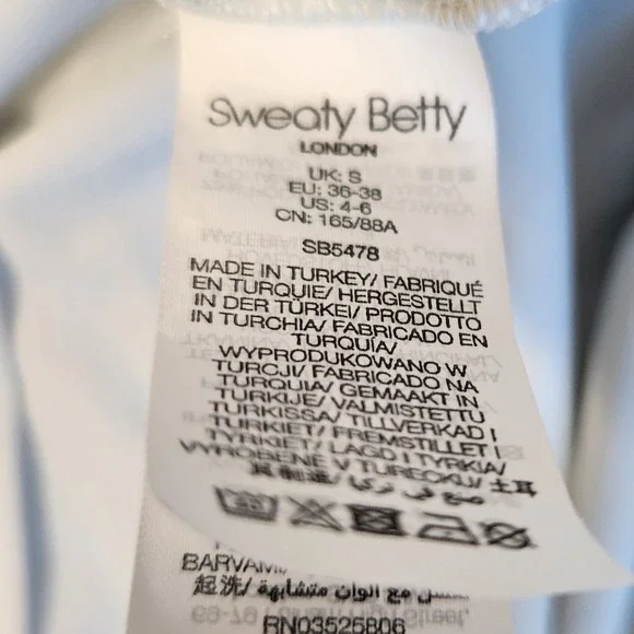 Sweaty Betty Active‎ Tank Dress Small Light Gray Racerback Mesh Panel High-Low - Picture 6 of 9